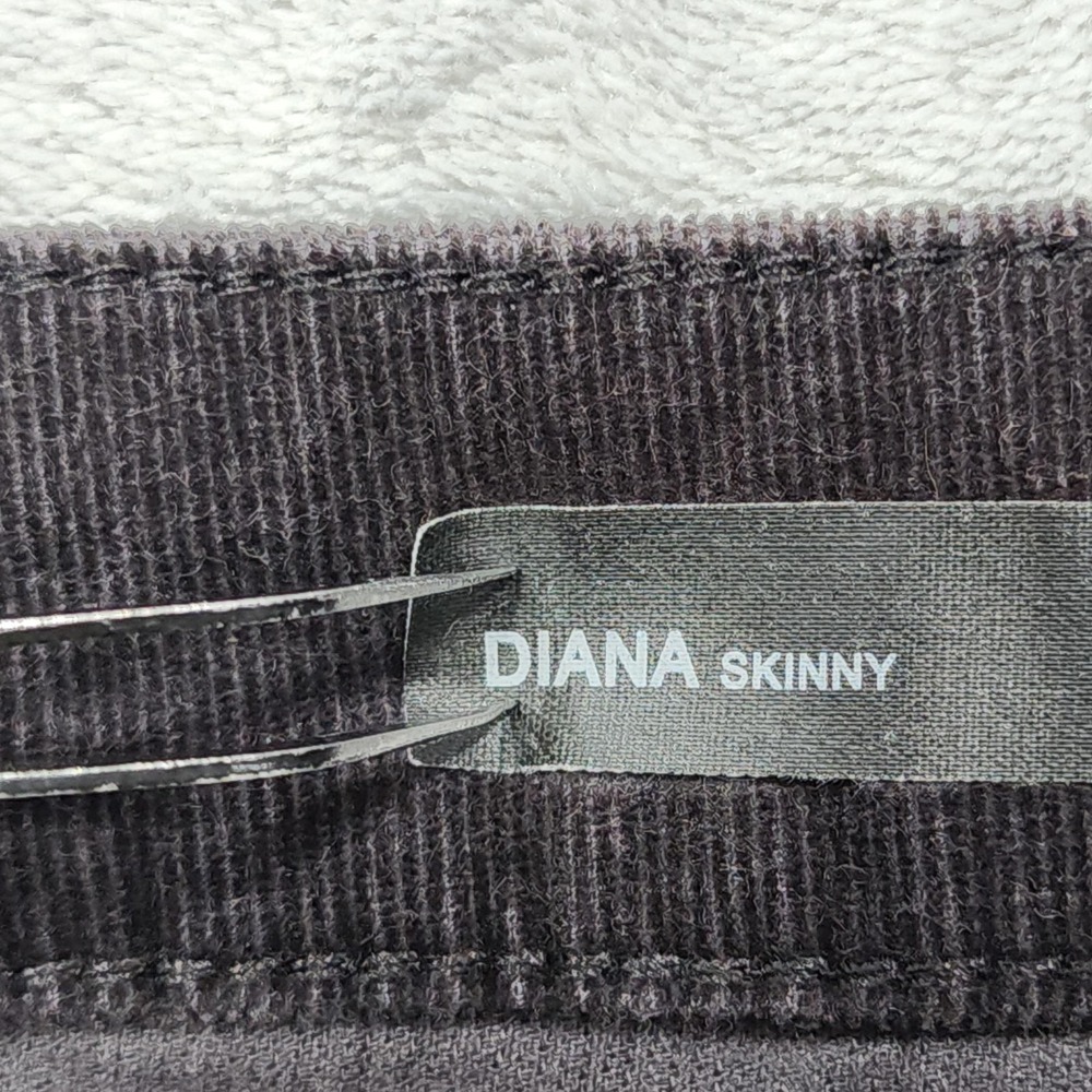 KUT From The Kloth Pants Womens 10 Black Corduroy Diana Skinny Stretch Jegging - Picture 5 of 15